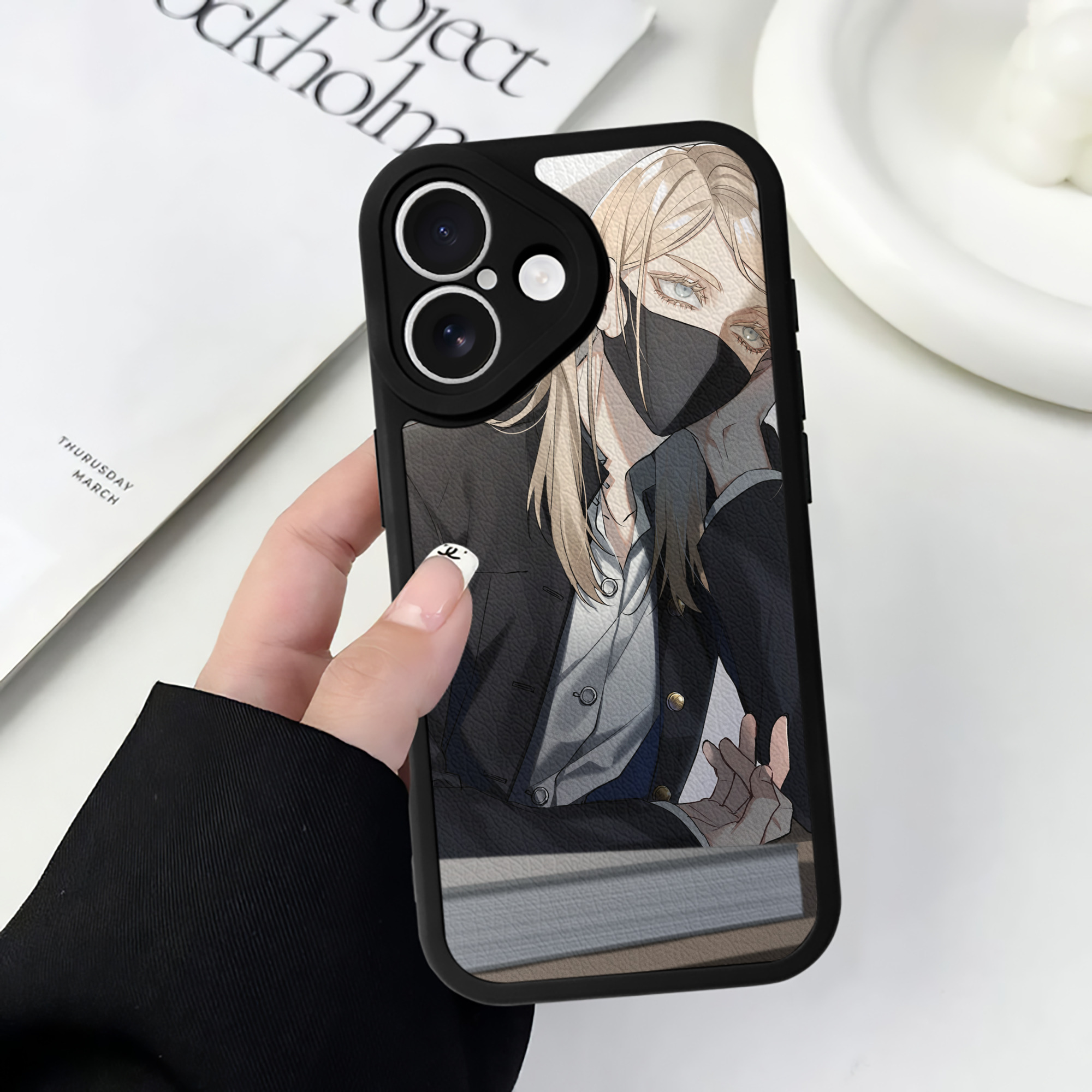 （画像用） 東京リベンジャーズ Tokyo Revengers 【iPhone 16シリーズ対応】シリコンスマホケース（レザー調） 材質：シリコン
